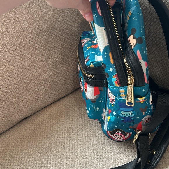 🏰Loungefly Disney Parks Backpack Multiple Characters - Picture 6 of 9